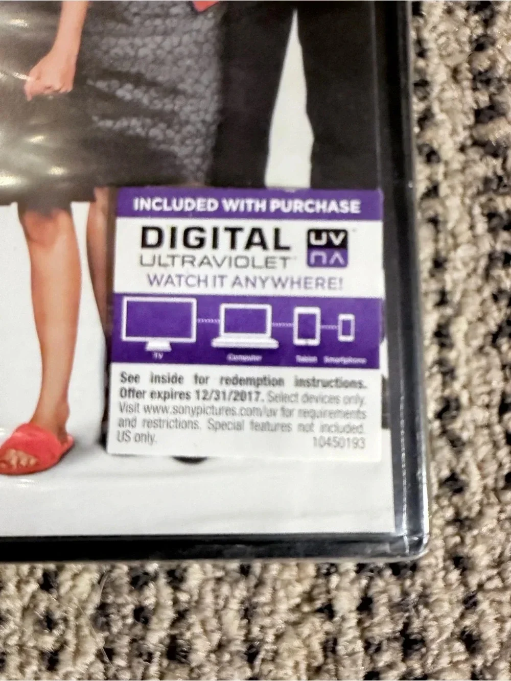 Sony Moms' Night Out DVD White Red Black Cover